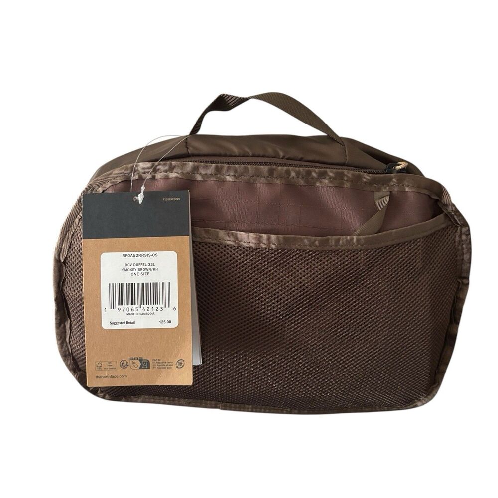 The North Face Base Camp Voyager 32L Travel Duffel Backpack Bag Smokey Brown